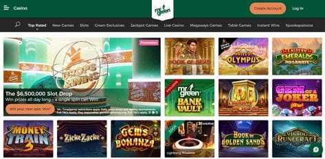 Mr Green casino screenshot 2