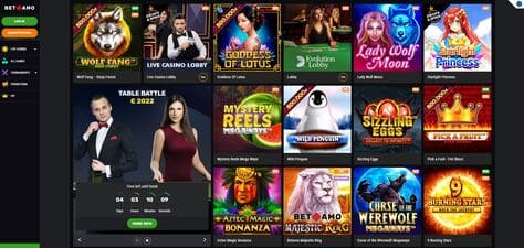 Betamo Casino Screenshot 1