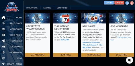 Liberty Slots casino screenshot 2