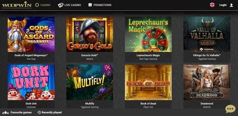 WoopWin casino screenshot 2