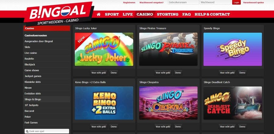 Bingoal Casino Screenshot 2