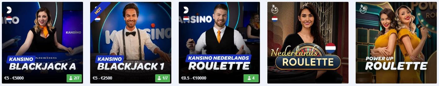 Kansino Casino live handelaar